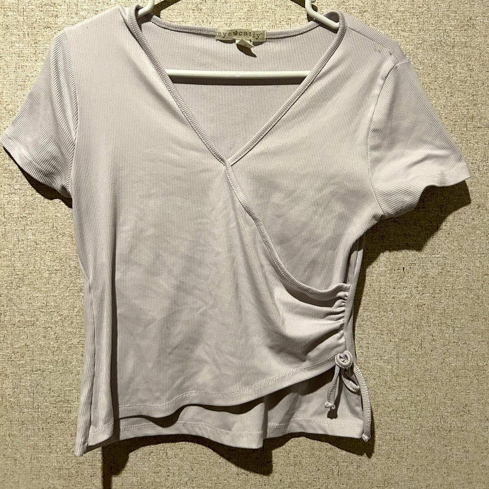 Large White Crop Top